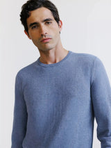 Pull col rond indigo - IZAC