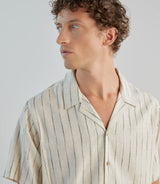 Chemise casual brodée naturel - IZAC