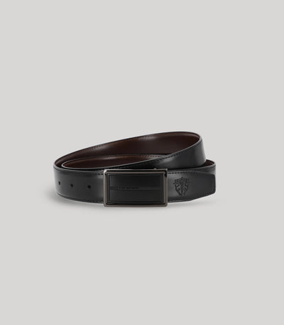 Ceinture réversible noir et marron - IZAC