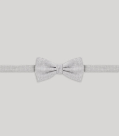 Nœud papillon uni gris - IZAC