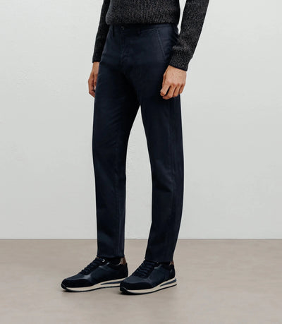 Pantalon coton stretch marine - IZAC