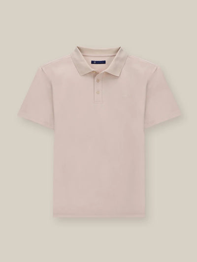Polo boutonné beige - IZAC