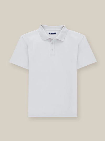 Polo boutonné blanc - IZAC